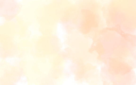 水彩筆刷暈染紋理涂鴉暖色背景