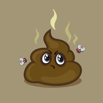 一坨臭臭的屎粑粑大便屎圖片矢量