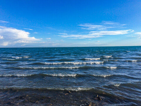 青海湖波澜