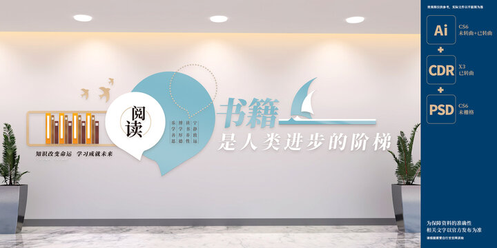 校園閱讀文化墻