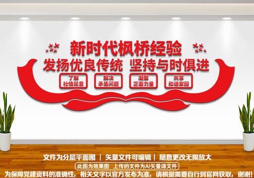 楓橋經(jīng)驗黨建文化墻