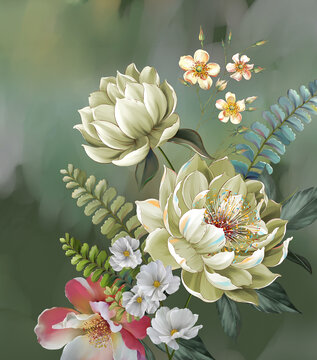 數(shù)碼手繪花