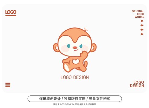 原創(chuàng)卡通淘小猴logo