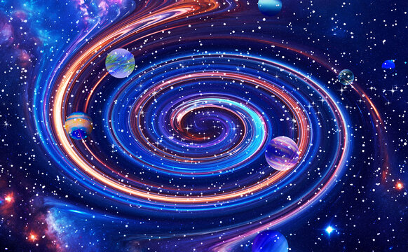 科技旋渦星空