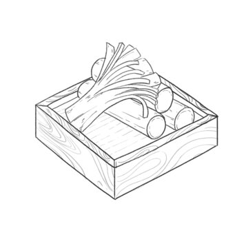 中國(guó)傳統(tǒng)美食川菜蟹肉棒線稿