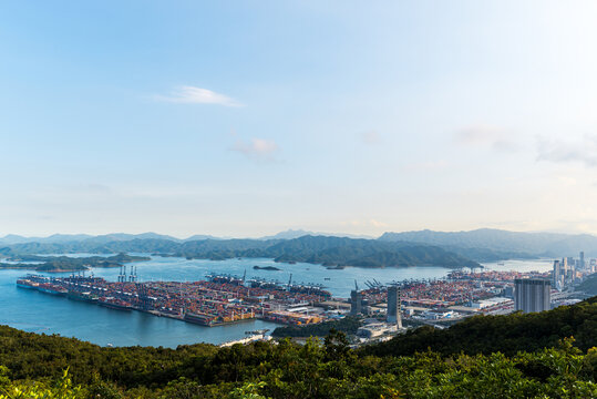 深圳盐田港全景