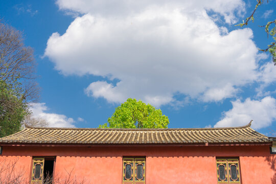 玉溪九龙池古建筑群景观