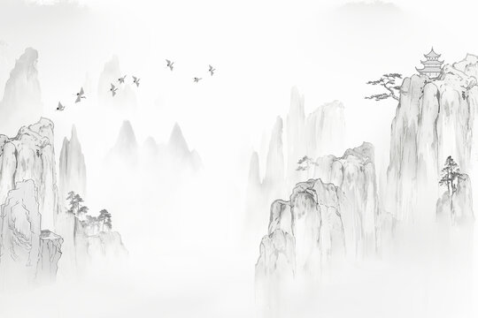 新中式山水畫