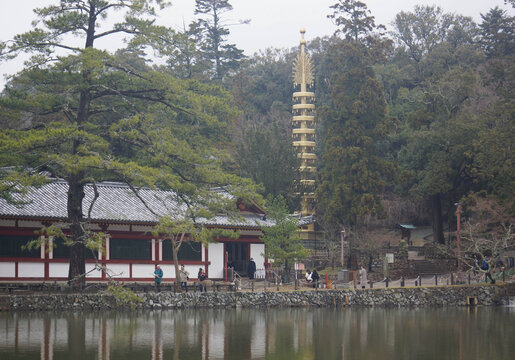 日本奈良东大寺七重塔相轮
