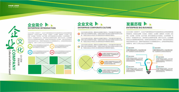 绿色展板设计
