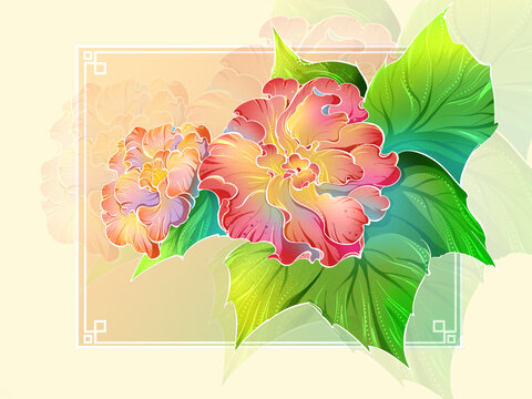 國潮花卉系列之木芙蓉