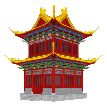 鐘鼓樓透視效果
