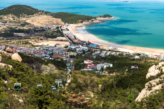 崂山仰口景区俯瞰