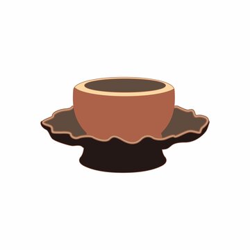 十二茶先生漆雕秘閣盞托