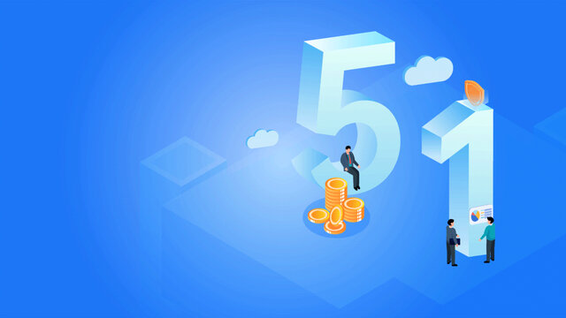 金融五一3D立体插画