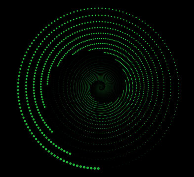 绿色圆形科技渐变光环矢量素材C