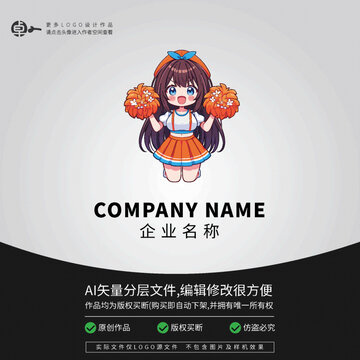 啦啦隊女孩LOGO