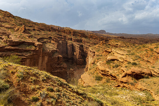 新疆温宿托木尔大峡谷风光