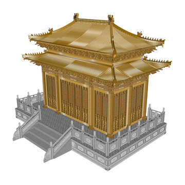 金殿鳥瞰效果圖