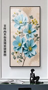 花卉玄關(guān)畫