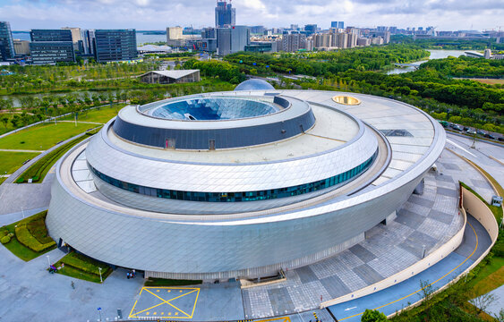 上海天文馆航拍风光