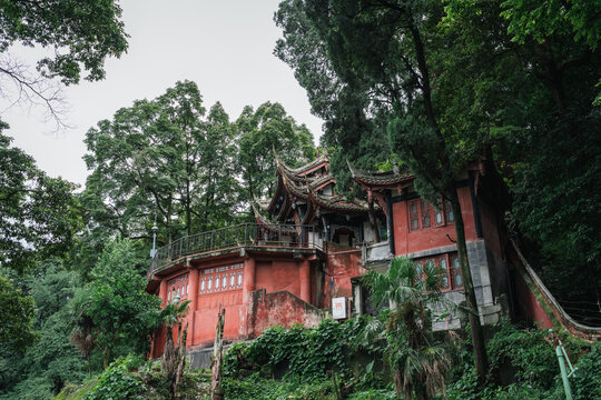 都江堰景区的历史建筑