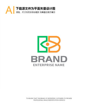 B字母logo