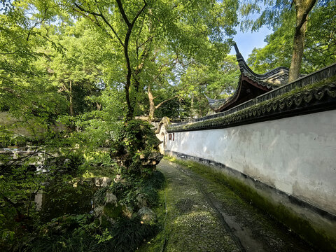 江南私家园林中式传统围墙
