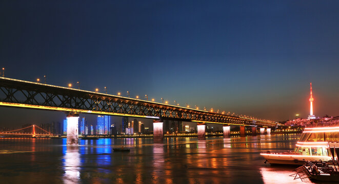 长江大桥夜景