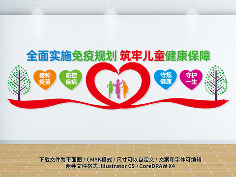 兒童免疫健康文化墻