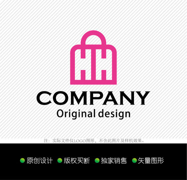 HH字母logo设计