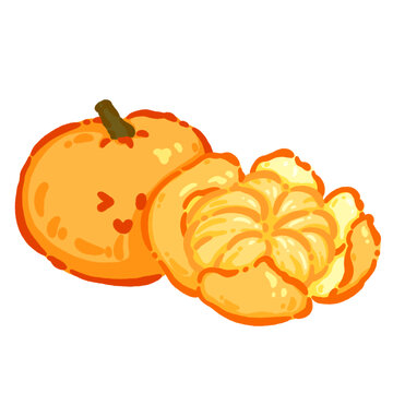 Q版水果橘子