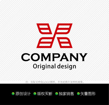 YX字母logo设计