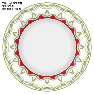 餐盤(pán)花面抽象圖案