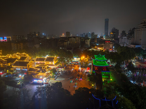 湖南岳阳城市夜景