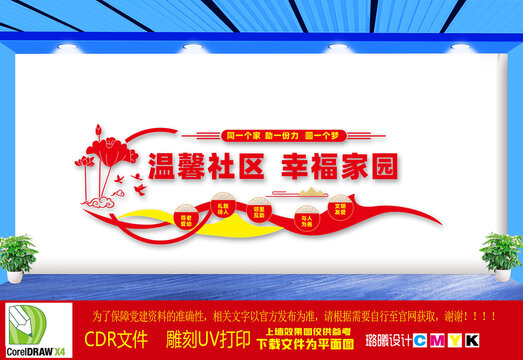 幸福社區(qū)文化墻