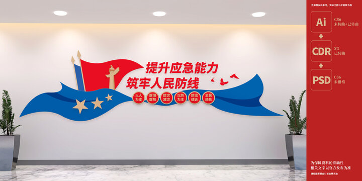 應(yīng)急救援管理局文化墻