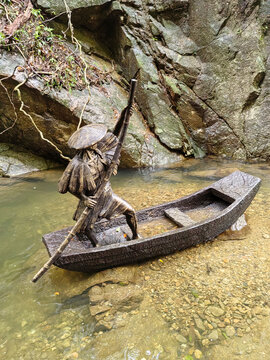 石雕渔船