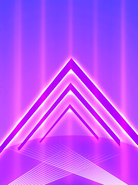 霓虹线条背景线条紫色科技背景