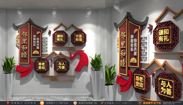 鄰里和睦文化墻社區(qū)文化