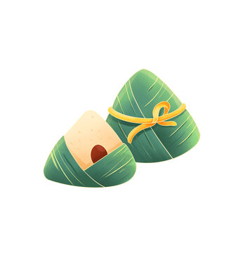 簡(jiǎn)約創(chuàng)意國(guó)風(fēng)線條粽子端午