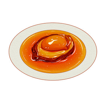 中國傳統(tǒng)美食魯菜扒原殼鮑魚