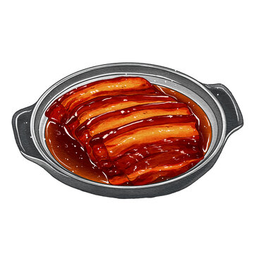 中國傳統(tǒng)美食魯菜把子肉