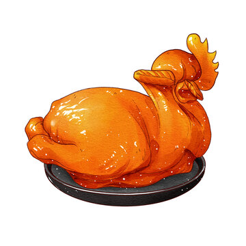中國(guó)傳統(tǒng)美食魯菜德州扒雞