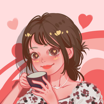 手繪頭像插畫