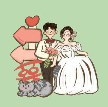 婚禮立牌