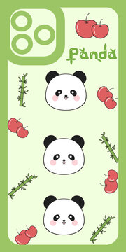 小熊猫卡通图案手机壳