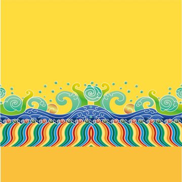 海水江涯紋理
