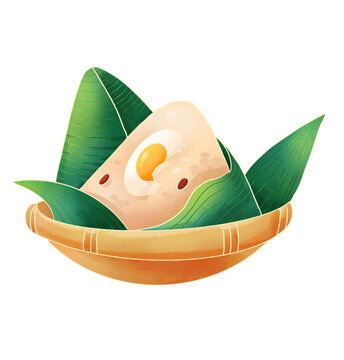 簡(jiǎn)約創(chuàng)意國(guó)風(fēng)線條粽子端午插畫(huà)