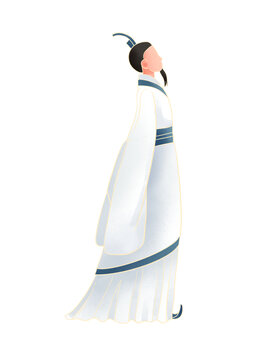 國學古代人物插畫